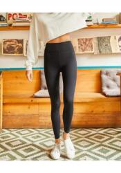 Sima Női Leggings Fekete Magas Derék XL 5IA (KM-22-121/SIYAH)