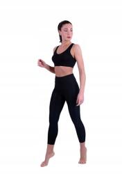 Sima Fekete 3/4-ES Leggings Magas Derékkal 6XL 5IA (whspf16001/Siyah)