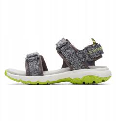 Clarks Szürke Gyerek Szandál Pántokkal És Világoszöld Talppal 25 6DA