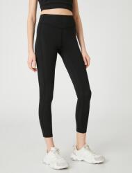 Koton Fekete Leggings Magas Derék Sima Hosszú M 7BA