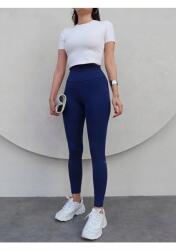 Sima Női Leggings Magas Derék Sötétkék XL 5IA (EH-5317/SAKSMAVI)