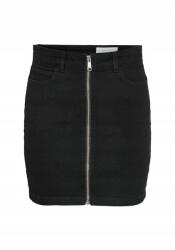 Noisy May Fekete Sima Miniszoknya Cipzárral Az Elején M 5IA (27029359/Black Denim)