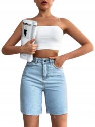Shein Farmer Rövidnadrág Kék 38 1HA Nyárra (sz2305183000088818)