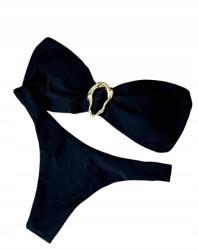 Shein Női Bikini Fürdőruha Fekete Kétrészes XL 1HA