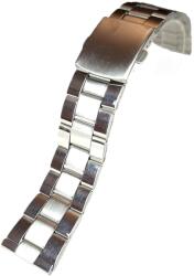  Brățară Oțel Inoxidabil Argintie - Butoane Laterale - 16-24 mm (5729)