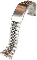  Brățară Jubileu cu Capete Retractabile - 16-22 mm - Argintie - Oțel Inoxidabil (5733)