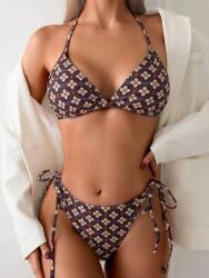 Shein Bikini Jelmez Kétrészes Kötött Barna Nyári SL9F