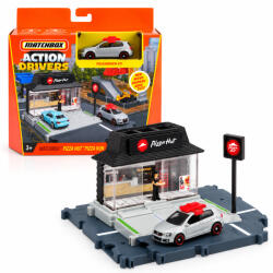 Matchbox Set de joaca Matchbox Action Drivers Pizza Hut cu Volkswagen GTI inclus, scara 1: 64 (3048)