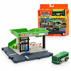 Matchbox Set de joaca Matchbox Action Drivers Statia de Autobuz cu autobuz inclus, scara 1: 64 (HDL08 - 3047)