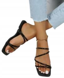 Shein Női Fekete Bebújós Flip-flop Papucs Mindennapi Használatra 38 1HE
