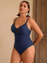 Shein Sötétkék Egyrészes Plus Size Fürdőruha 48 1MA