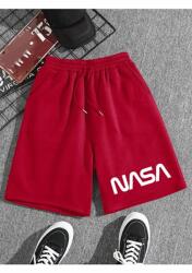  Piros Nyomott Mintás Melegítőnadrág Nasa S 5IA (NASA-ŞORT-REVASSER-/KIRMIZI)