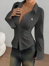 Shein CC21117 Shein Szürke Hosszú Ujjú Ing (19) M
