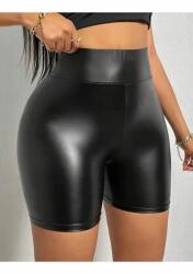 Sima Fekete Női Leggings Magas Derék Biker S 5IA (hulya2/Siyah)