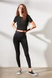  Fekete Női Leggings Hosszú Klasszikus Sima S 5HA (TCTY21ASKRS041)