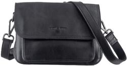 Greenburry Geanta umar dama piele naturala neagra 26 x 17 cm, Colombiana, Greenburry