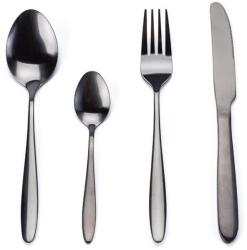 decoDoma Set tacâmuri din oțel inoxidabil BLACK 24 buc Tacam