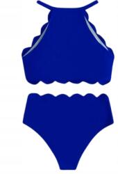 Shein Bikini Jelmez Kétrészes Sima Fürdőruha Kék S Latin
