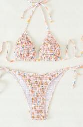 Shein Virágmintás Kötött Bikini Fürdőruha Többszínű M L9G