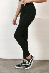 Sima Fekete Női Hosszú Magas Derék Leggings XL/XXL 5IA (RN0035.1/SIYAH)