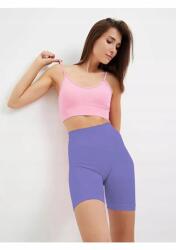 Sima Rövid Leggings Magas Derekú Lila S 5IA (MIS-JEROVIN/LILA)