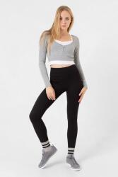  Női Leggings Fekete Bélelt Polár Plusz Elasztikus Derékpánt L 5HA (WN22WODMTA01871)