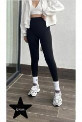 Sima Fekete Leggings Magas Derékkal És Polár Melegítővel S 5IA (KBR53_deleted_1740304233/SIYAH.7)