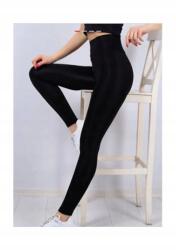 Sima Fekete Magas Derekú Női Leggings S/m 5IA (EDVJOEKMVIENETTA-9020/Siyah)