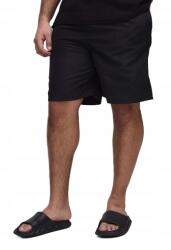 Boohooman Fekete Úszónadrág Hosszú, Minta Nélküli Z3A (CMM05363-105-1148)