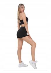  Rövid Fekete Női Leggings Sima Sportos XL 5IA (A-S-9287-19/SIYAH)