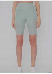 Sima Női Leggings Magas Derék Rövid Menta S 5IA (Lox1/yeşil)