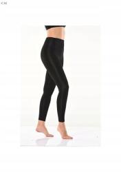 Sima Fekete Női Sport Leggings Magas Derék S/m 5IA