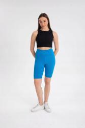 Sima Kék Térdig Érő Leggings Magas Derék S 5IA (EKEFITILLIBIKERTAYT/Saxs Mavi)