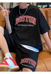  Fekete Nyomott Mintás Női Rövidnadrág Boston S 5HA (BSTNINTTAKIM-MR1)