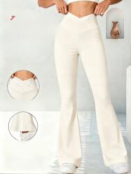 Shein Krémszínű Sport Leggings Magas Derékkal És Sima S 1MA