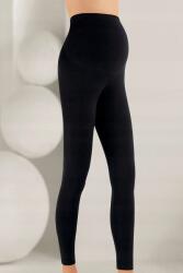  Fekete Magas Derekú Kismama Leggings Sima S 5IA (TMB3041/Siyah)