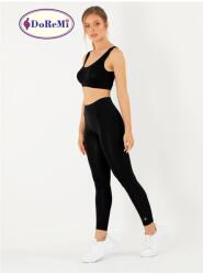 Sima Fekete Magas Derekú Női Leggings M 5IA (EC230-000395/SIYAH)