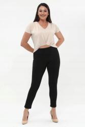 Sima Fekete Magas Derekú Leggings XXL 5IA (133/Siyah)