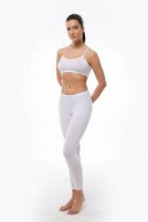 Sima Fehér Női Hosszú Pamut Leggings L 5IA (190/BEYAZ)