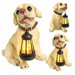 Real Garden Lámpa Napelemes Kerti Dekoratív Kutya Dekoráció Led Lampion Dekoráció (RC-K-2172)