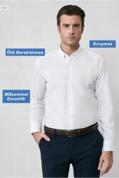 Sima Fehér Casual Ing Rugalmas XXL 5IA Anyagból