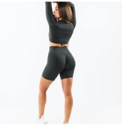 Sima Fekete Sport Rövidnadrág Magas Derekú Push-up S 5IA (ghshort1/Alp-Gri)