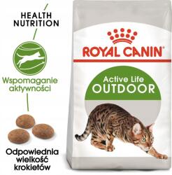 Royal Canin Outdoor 10kg Száraz kutyaeledel kimenő felnőtt macskák számára