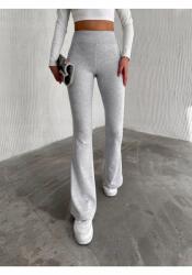 Sima Szürke Hosszú Leggings Magas Derékkal L 5IA (ZMISPANYOLTAYT/Gri)