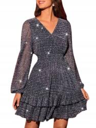 Shein Női Ruha Elegáns Esküvői Szürke Koktél 38 Nmf