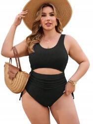 Shein Fekete Egyrészes Fürdőruha Plus Size Megkötővel 44 1HA