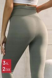 Sima Női Leggings Magas Derék Kalm Zöld XL 5IA (AS4006/Haki)