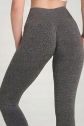 Sima Női Leggings Magas Derék Melange Szürke M 5IA (wr130/gri-desenli)