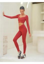 Sima Női Leggings Magas Derék Bordó M 5IA Színben (M11S3446W1/BORDO)