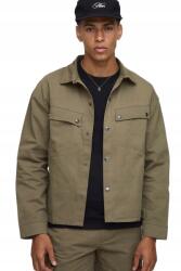 Boohooman Férfi Hosszú Ujjú Khaki Ing L Z3A (CMM13420-135-34)